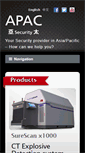 Mobile Screenshot of apacsecurity.com